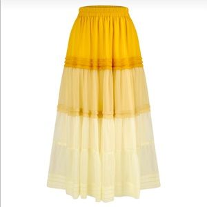 A line Maxi skirt